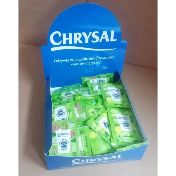 Odżywka do kwiatów ciętych chrysal clear BIO 100 sztuk